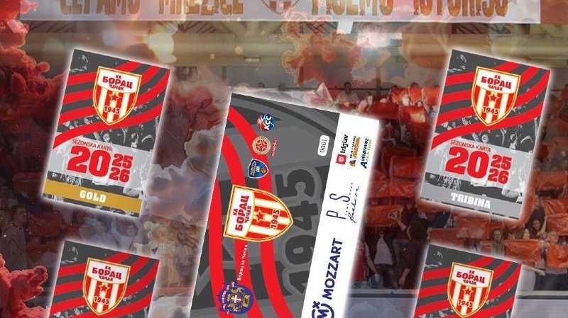U prodaji sezonske karte za KK Borac Mozzart