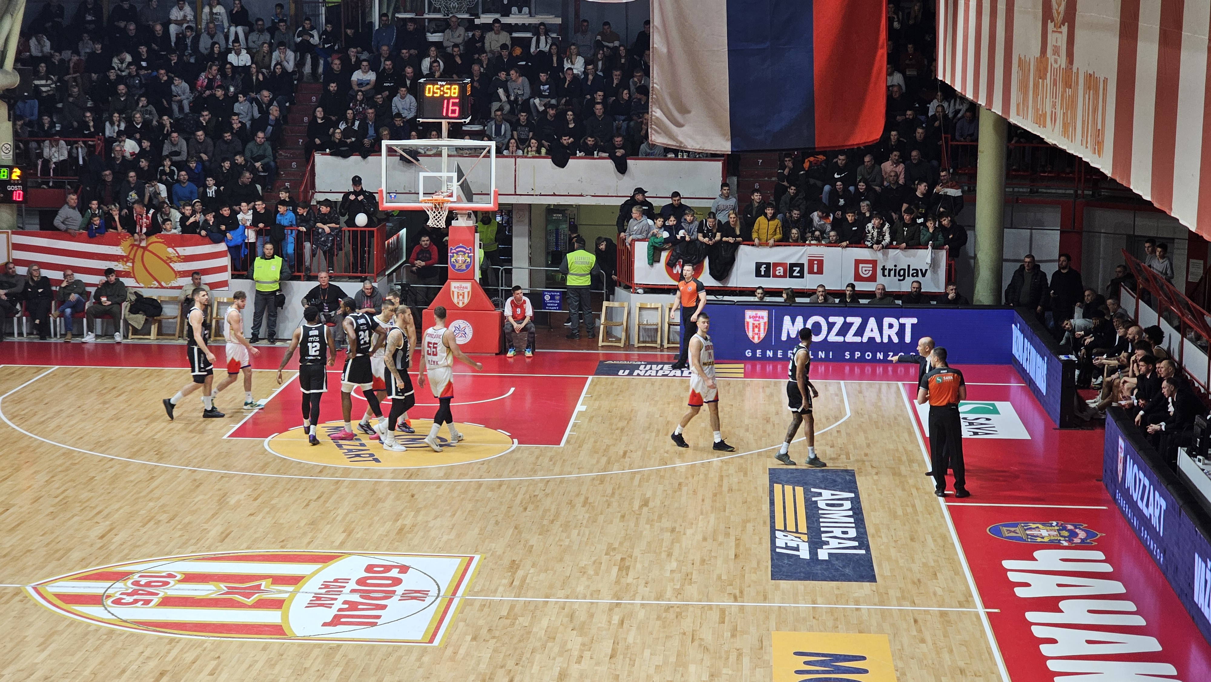 Utakmica puna borbe: Borac pružio otpor, ali Partizan bolji na kraju